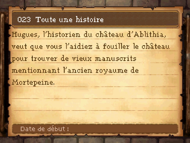 Quête : Toute une histoire